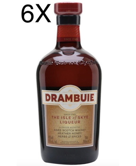 (6 BOTTIGLIE) Drambuie - Heather Honey Whisky Liqueur - 70cl