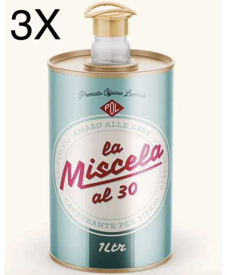 (3 BOTTIGLIE) Officina Lugaresi - La Miscela al 30 - Amaro alle Erbe - 100cl