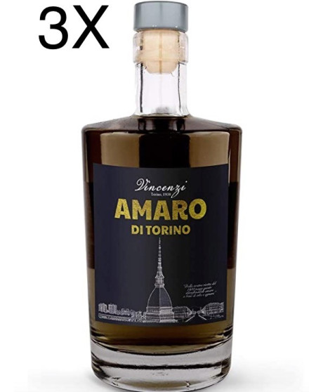 (3 BOTTLES) Vincenzi - Amaro di Torino - 70cl