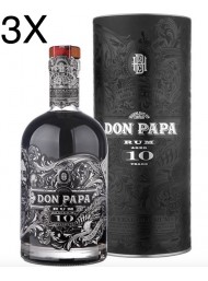(3 BOTTLES) Rum Don Papa 10 years old  - 70cl.