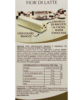 Sales online and buy Lindt chocolates sticks Fiordilatte with crushed biscuit and wafer. Shop online price Lindt and Sprungli