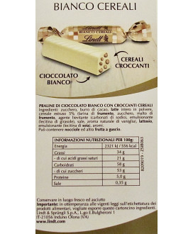 Lindt Chocolate stick white and cereals - shop online at best price Lindt white Chocolate