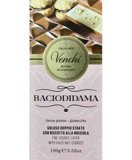 Venchi - Bacio di Dama Bar - 100g - NEW