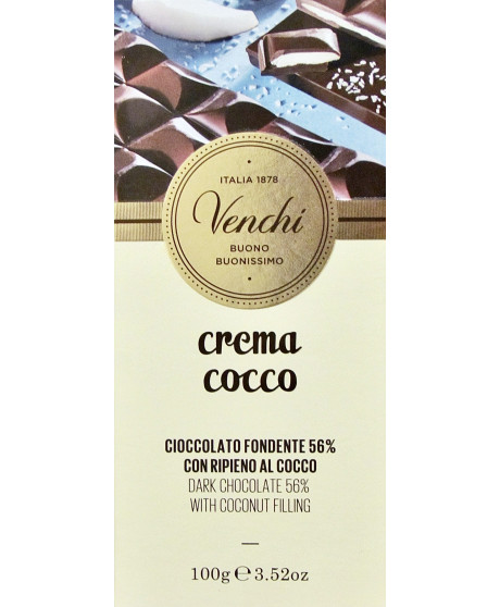 Venchi - Tavoletta Crema Cocco - 100g - NOVITA'