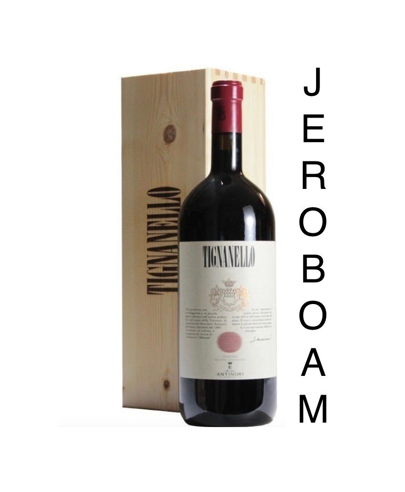 Antinori Tignanello 2020 Jeroboam - Vendita online prezzo vino bottiglia grande - scatola legno Tignanello - Shop