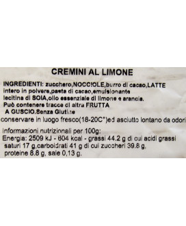 Online sales Italian chocolates Lemon Baratti & Milano. Shop online Cremini Lemon. Best price online chocolate cremino