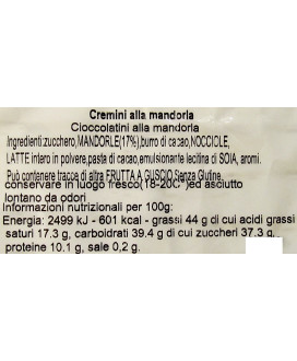 Baratti & Milano Cremini Almond taste Italian typical chocolates shop online | corso101.com