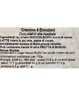 Buy online sales Italian chocolates Cremini 4 emotions Baratti & Milano. Shop online Chocolate Hazelnut creams Italy
