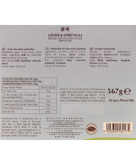 Vendita online Ombrellini Lindt Cioccogioco. Cioccolatini a forma di ombrello di cioccolato fondente Lindt. Shop on line ombrell