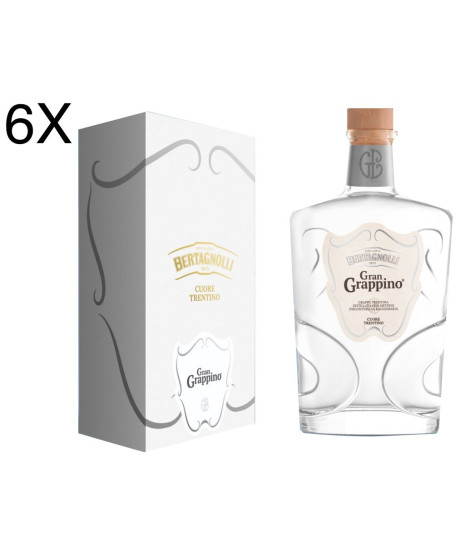 (3 BOTTIGLIE) Bertagnolli - Gran Grappino Bianco - Astucciato - 70cl (3 BOTTIGLIE) Bertagnolli - Gran Grappino Bianco - Astucciato - 70cl