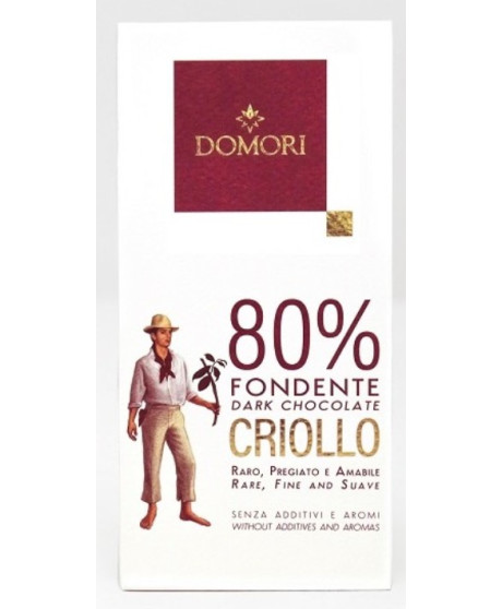 Domori - Dark Chocolate 80% Cocoa Criollo - 50g