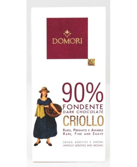 Domori - Dark Chocolate 90% Cocoa Criollo - 50g