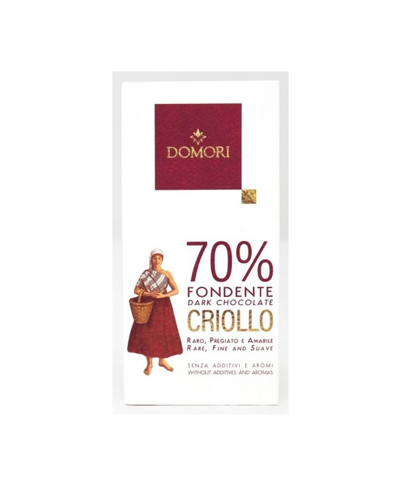 Vendita online tavolette di cioccolato Domori, Porcelana, cioccolato fondente, 70% cacao criollo. Shop on-line e prezzi