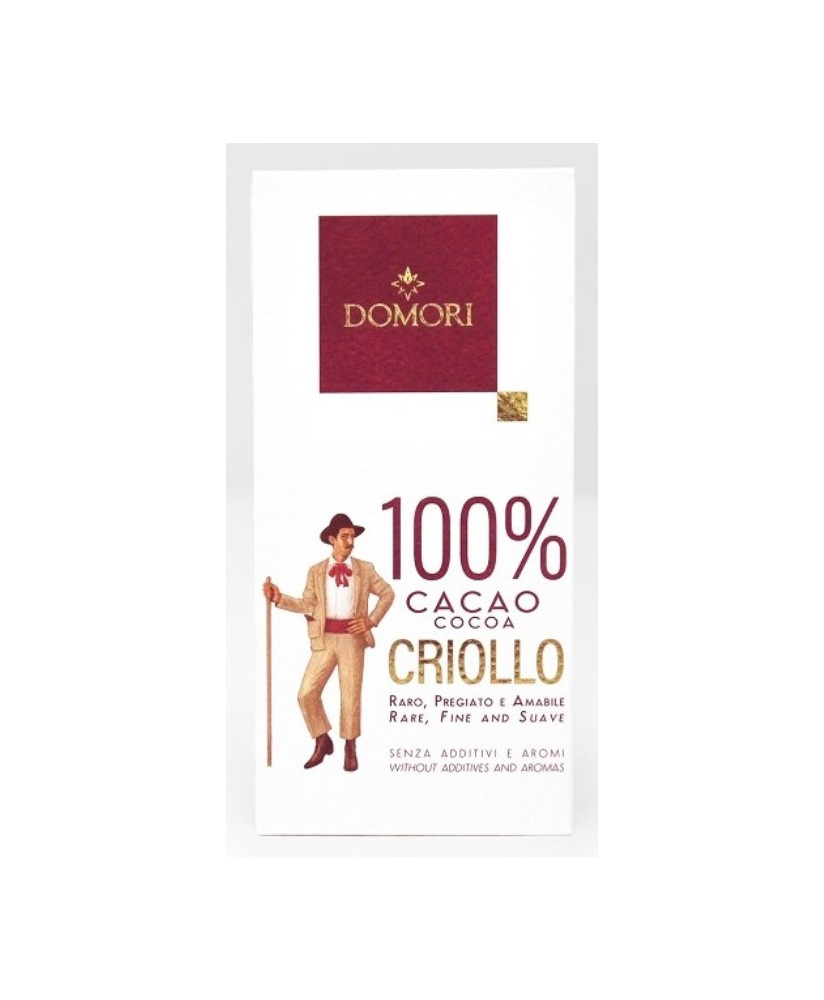 Vendita online tavolette di cioccolato Domori 100% di cacao, il 100% domori solo pasta di cacao pura. Shop on-line al prezzo più