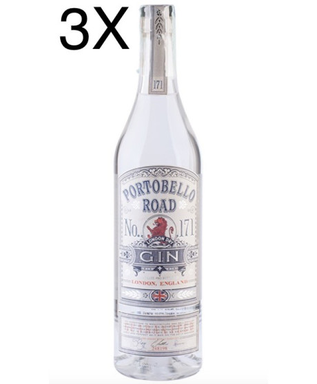 (3 BOTTIGLIE) Portobello Road - London Dry Gin 'N° 171' - 70cl