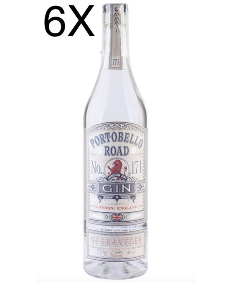 (6 BOTTLES) Portobello Road - London Dry Gin 'N° 171' - 70cl