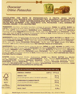 Online sale Chocaviar Venchi italian chocolates with caramel pistachio kernels. Shop online Venchi chocolate price