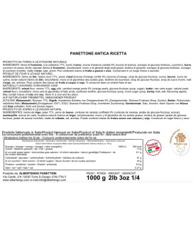 Albertengo - panettone Antica Ricetta 1000g