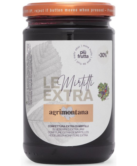 Agrimontana - Blueberries - with 30% less sugar - 330g