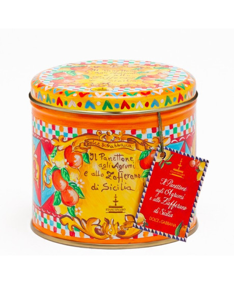 Fiasconaro - Dolce & Gabbana - MIGNON - Panettone Agrumi e Zafferano - 100g Fiasconaro - Dolce & Gabbana - MIGNON - Panettone Agrumi e Zafferano - 100g