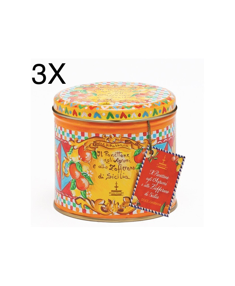 Fiasconaro - Dolce & Gabbana - MIGNON - Panettone Agrumi e Zafferano - 100g