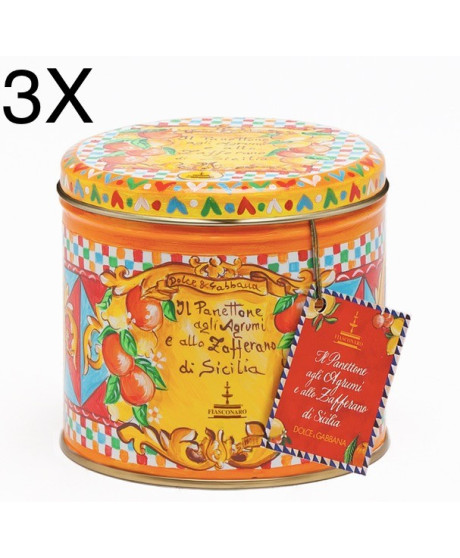 Fiasconaro - Dolce & Gabbana - MIGNON - Panettone Agrumi e Zafferano - 100g Fiasconaro - Dolce & Gabbana - MIGNON - Panettone Agrumi e Zafferano - 100g