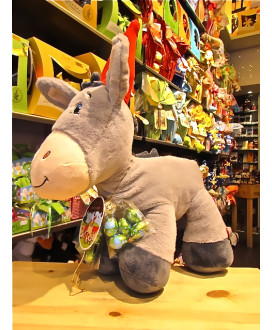 Vendita online Asino di Peluches Lindt, con ovette al latte. Shop on-line Ciuchino di peluches con ovetti di cioccolato Lindt. M
