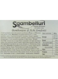 Sgambelluri - Fig With Almonds Covered with Dark Chocolate - 500g