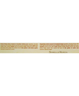 Vendita online Torrone delle Sorelle Nurzia, tenero con nocciole ricoperto al cioccolato fondente puro, morbido. Shop on line To