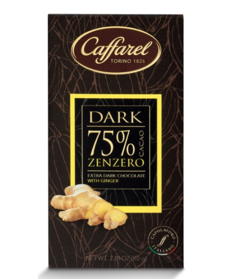 Caffarel - Dark Chocolate with Ginger - 80g