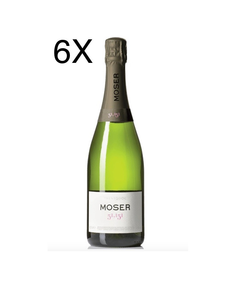 (3 BOTTLES) Moser - Brut - 51,151 - Trento DOC - 75cl