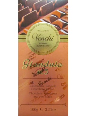 Barre gianduja chocolat noir et noisettes - Venchi