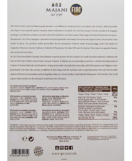 Online sales Cremini Fiat Majani of Bologna in gift boxes. Shop online Cube Fiat, Cremini layers of hazelnut and almond in gift