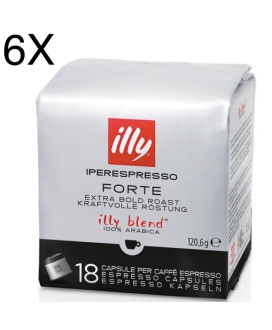 (3 CONFEZIONI) Illy Monoarabica Tostato FORTE - 54 Capsule - NEW