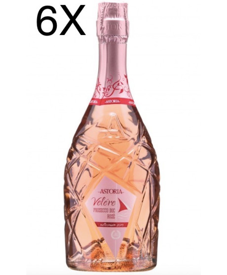 (6 BOTTLES) Astoria - Velére - Prosecco DOC Rosè Millesimato 2023 - Extra dry - 75cl