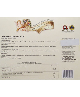 Vendita online Ricciarelli di Siena, prodotto di pasticceria tipica Toscana - Antichi dolci di Siena. Shop on line Ricciarelli m