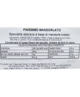 Casa del Dolce - Nuggets Nougat Almond 200g