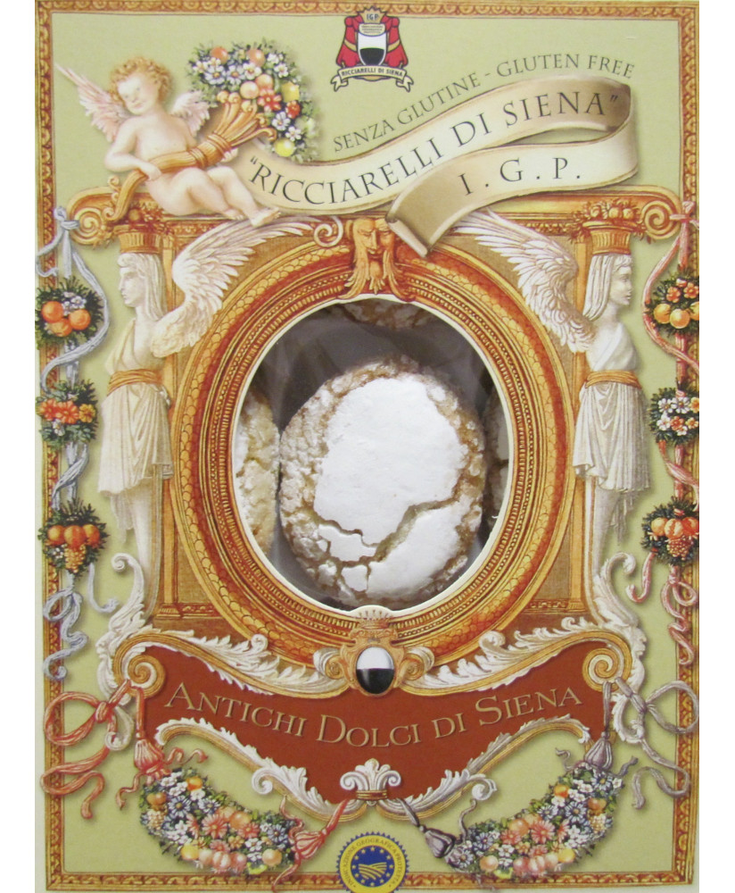 Vendita online Ricciarelli di Siena, prodotto di pasticceria tipica Toscana - Antichi dolci di Siena. Shop on line Ricciarelli m