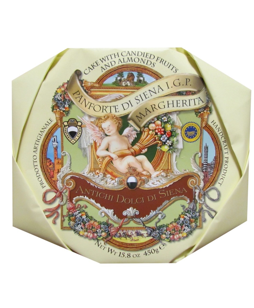 Vendita online Panforte Margherita Toscano, prodotto di pasticceria tipica Toscana - Antichi dolci di Siena. Shop on line Panfor