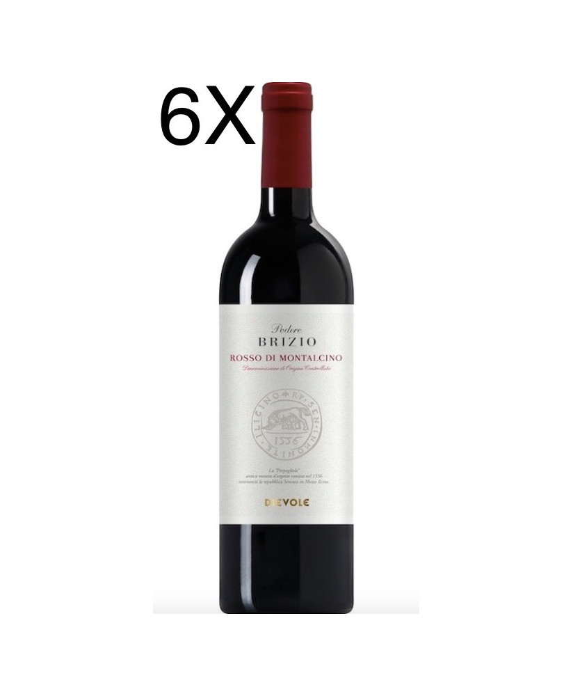 (3 BOTTLES) Dievole - Rosso di Montalcino 2018 - Podere Brizio - DOC - 75cl