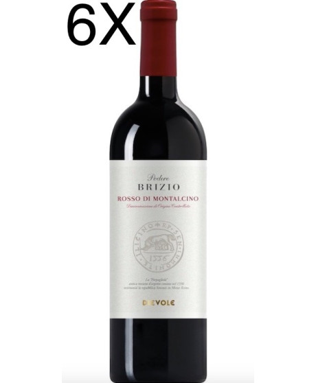 (6 BOTTLES) Dievole - Rosso di Montalcino 2018 - Podere Brizio - DOC - 75cl