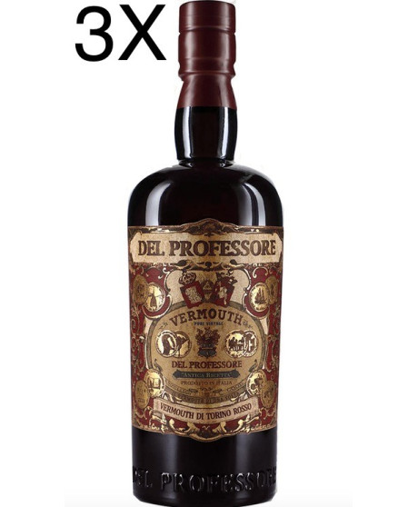 (3 BOTTIGLIE) Distilleria Quaglia - Vermouth del Professore Rosso - 2022 - 75cl