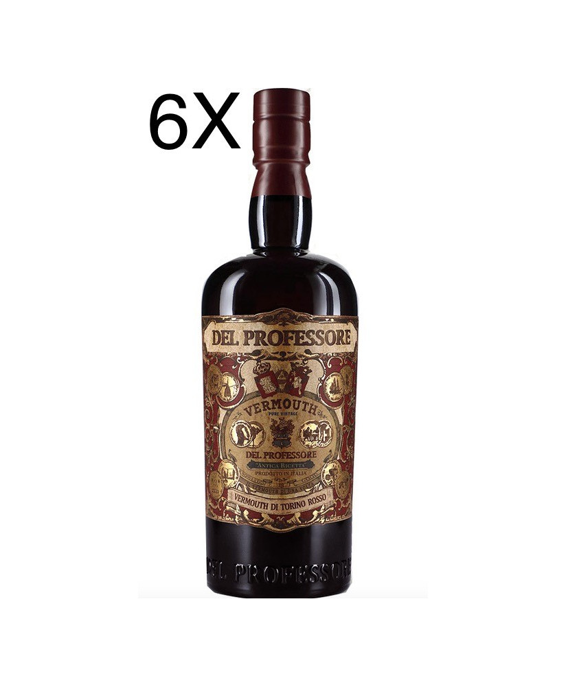 (6 BOTTLES) Distilleria Quaglia - Vermouth del Professore Rosso - 2022 - 75cl