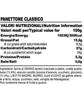 Baghi's - Panettone classico sottovetro - 200g