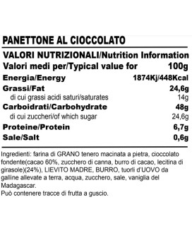 Baghi's - Panettone al Cioccolato Sottovetro - 200g