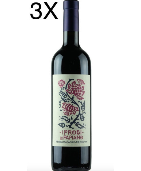 (3 BOTTLES) Villa Papiano - I Probi di Papiano 2018 - Sangiovese di Romagna Riserva DOC - 75cl