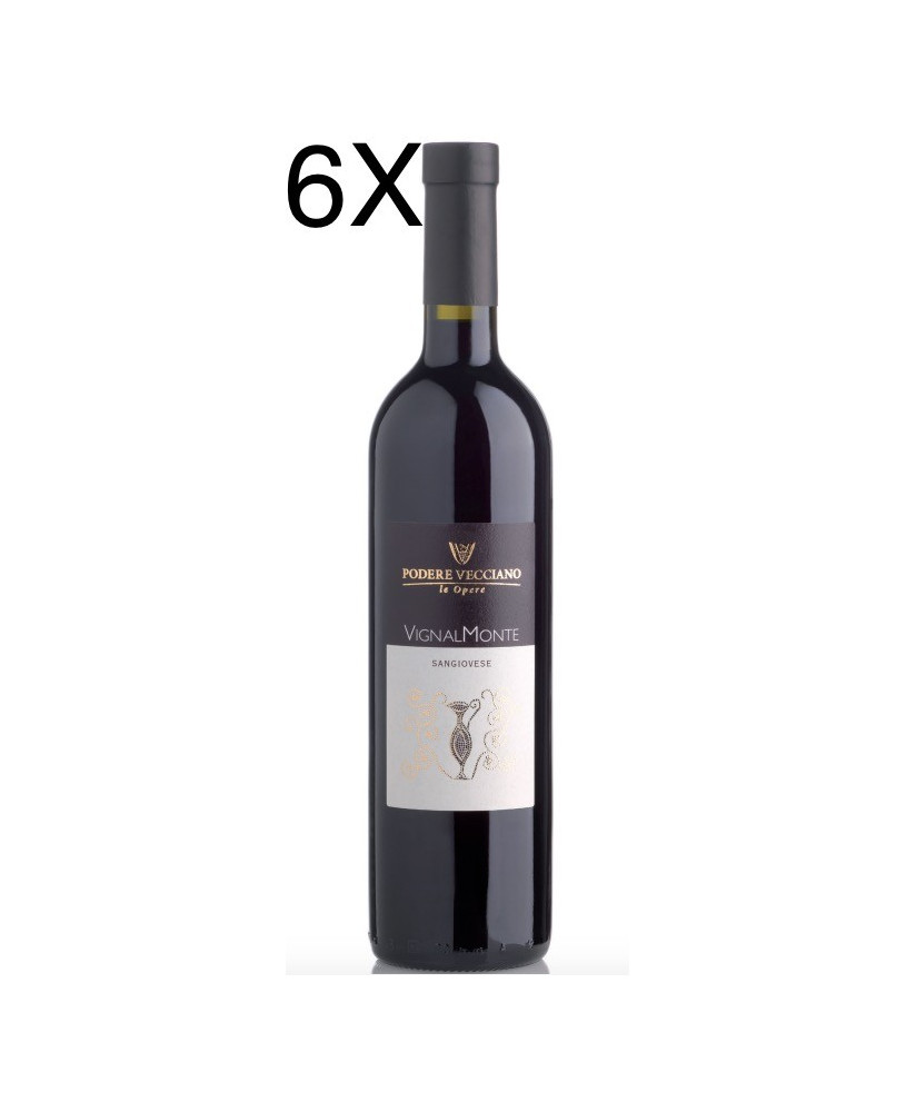 (3 BOTTLES) Podere Vecciano - VignalMonte 2017 - Sangiovese di Romagna Superiore DOP - 75cl