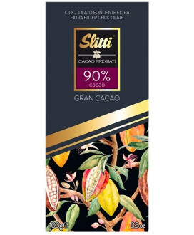 Vendita online Cioccolato Slitti Fondente Extra 90% di cacao Gran Cacao. Shop on line tavolette Slitti