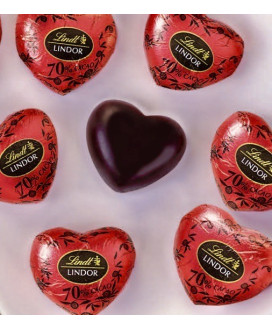 Lindt - Lindor Dark Chocolate 70% Heart Box - 96g
