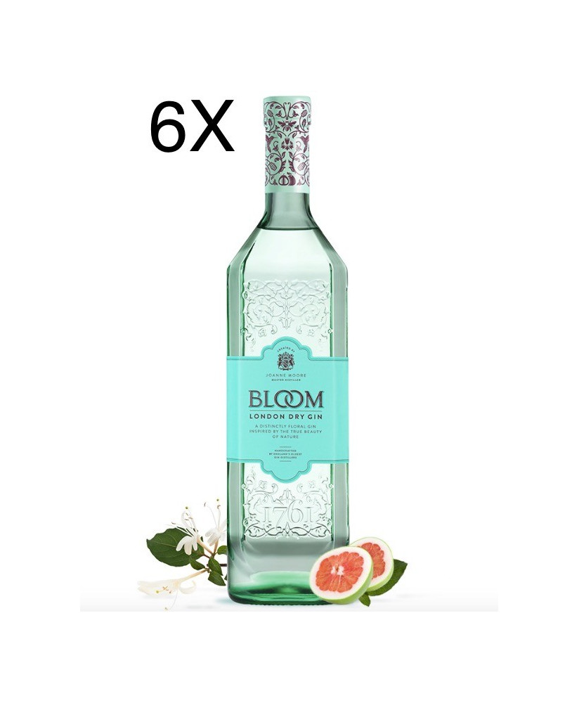 (3 BOTTLES) Bloom - London Dry Gin - 100cl - 1 litro